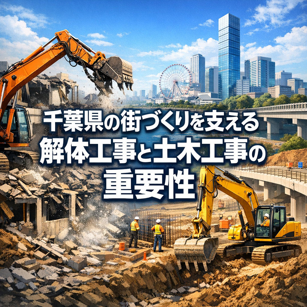 千葉県の街づくりを支える解体工事と土木工事の重要性